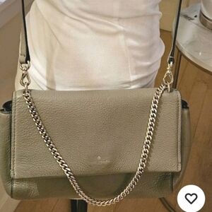 Kate Spade Sadie Envelope Crossbody Leather Purse U6687 Thunder Cloud Brown